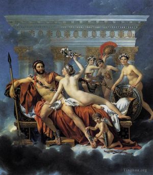 艺术家雅克·路易·大卫作品《火星被维纳斯和美惠三女神解除了武装》