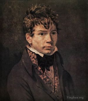 艺术家雅克·路易·大卫作品《安格尔肖像》