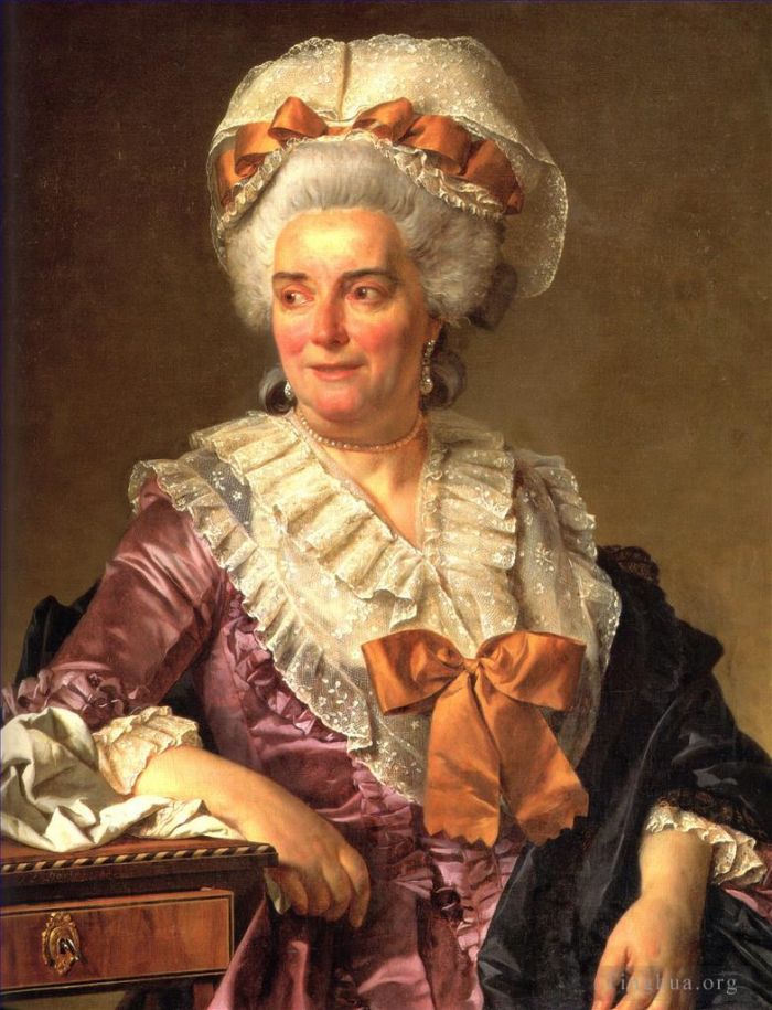 雅克·路易·大卫 的油画作品 -  《吉纳维芙·杰奎琳·佩库尔的肖像》