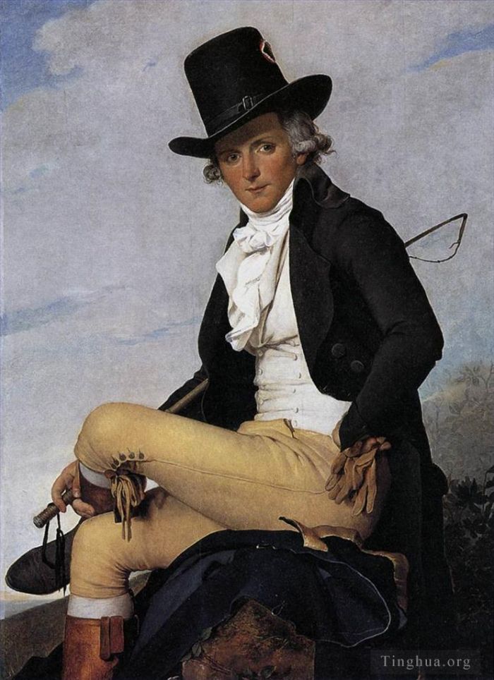 雅克·路易·大卫 的油画作品 -  《皮埃尔·塞里齐亚的肖像》