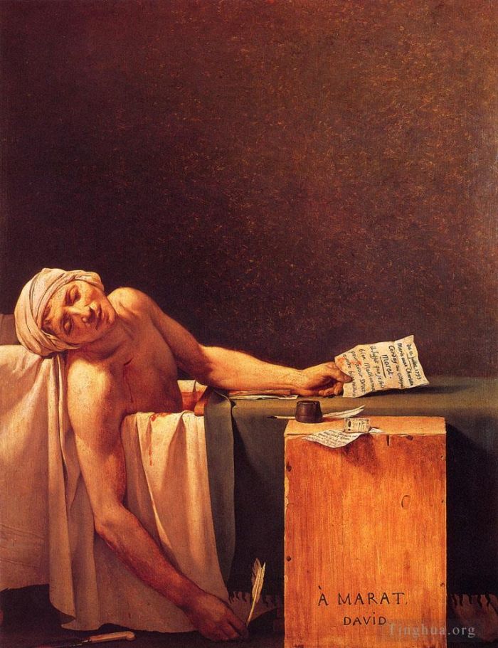 雅克·路易·大卫 的油画作品 -  《马拉之死》