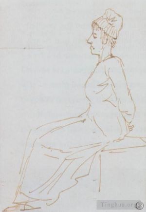 艺术家雅克·路易·大卫作品《玛丽·安托瓦内特走上断头台的路上》