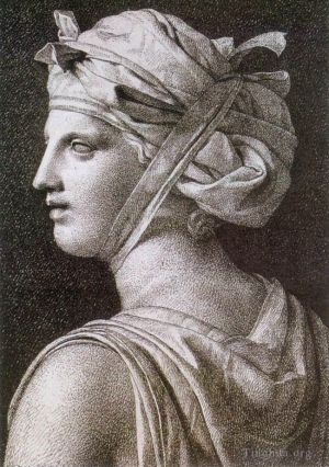 艺术家雅克·路易·大卫作品《戴头巾的女人》