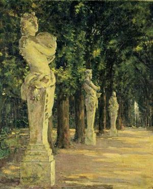 艺术家詹姆斯·卡罗尔·贝克威思作品《凡尔赛宫小巷》