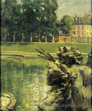 艺术家詹姆斯·卡罗尔·贝克威思作品《凡尔赛宫海王星盆地》