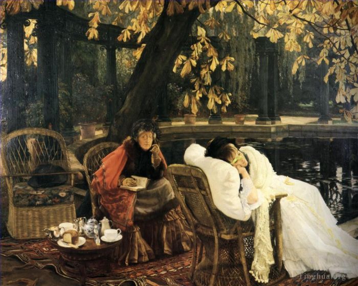 雅克·约瑟夫·蒂索 的油画作品 -  《康复者》
