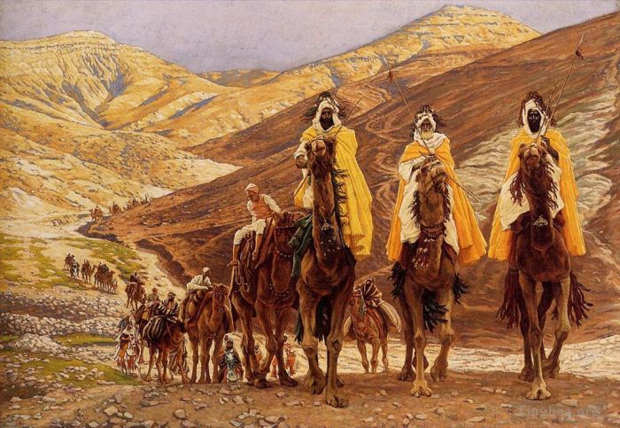 雅克·约瑟夫·蒂索 的油画作品 -  《魔法师之旅》
