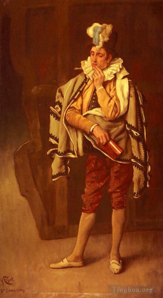 雅克·约瑟夫·蒂索 的油画作品 -  《喜剧演员》