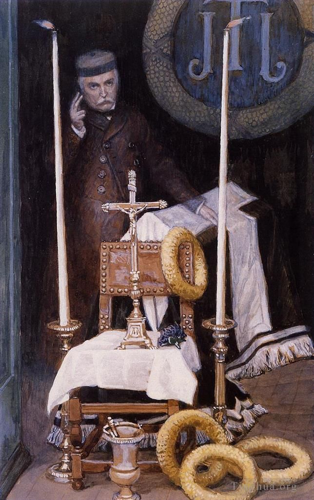 雅克·约瑟夫·蒂索 的油画作品 -  《朝圣者的肖像》