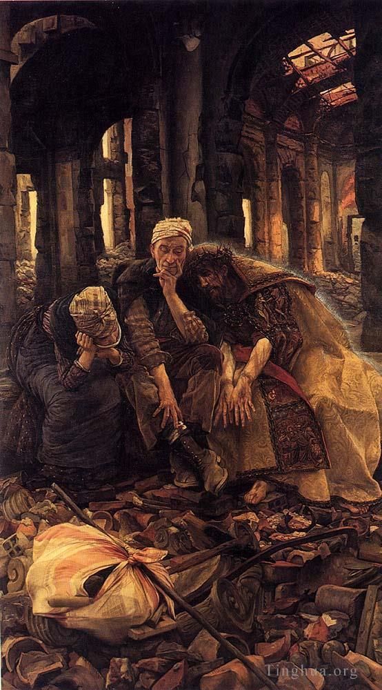 雅克·约瑟夫·蒂索 的油画作品 -  《废墟》