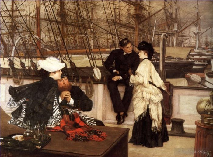 雅克·约瑟夫·蒂索 的油画作品 -  《船长和大副》