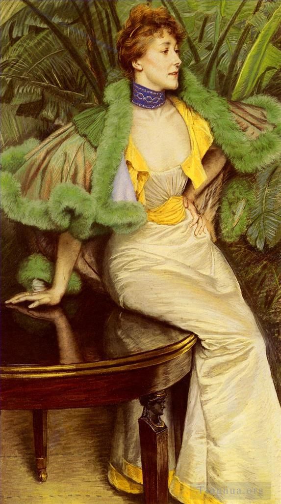 雅克·约瑟夫·蒂索 的油画作品 -  《德布罗意公主》