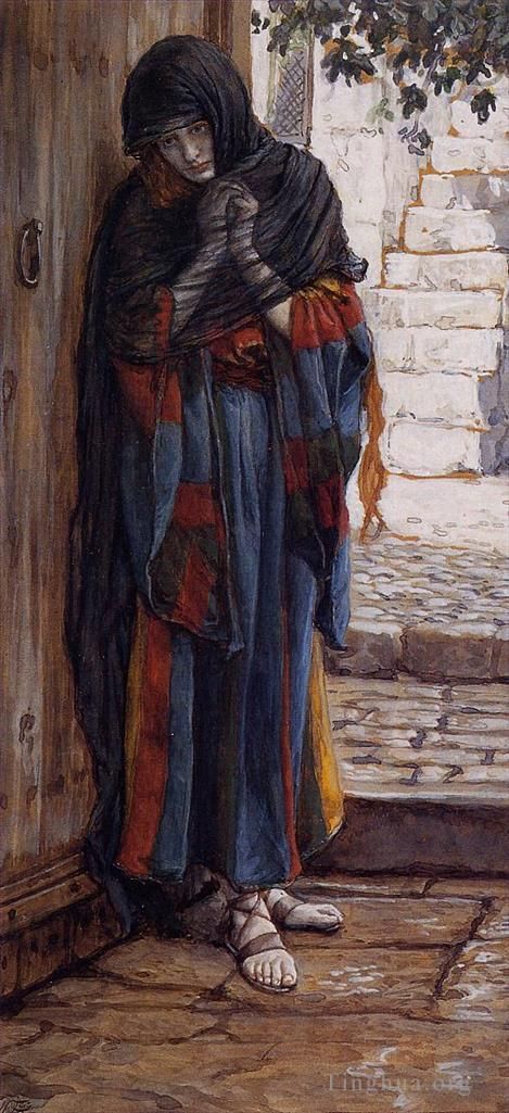 雅克·约瑟夫·蒂索 的油画作品 -  《悔改的抹大拉》