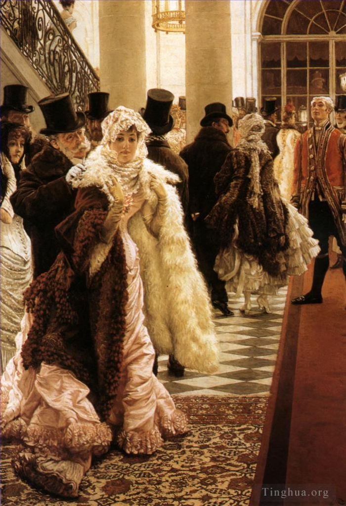 雅克·约瑟夫·蒂索 的油画作品 -  《时尚女性》