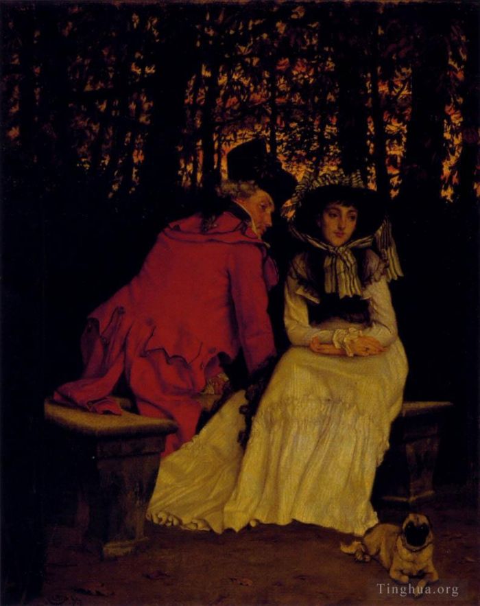 雅克·约瑟夫·蒂索 的油画作品 -  《未接受》