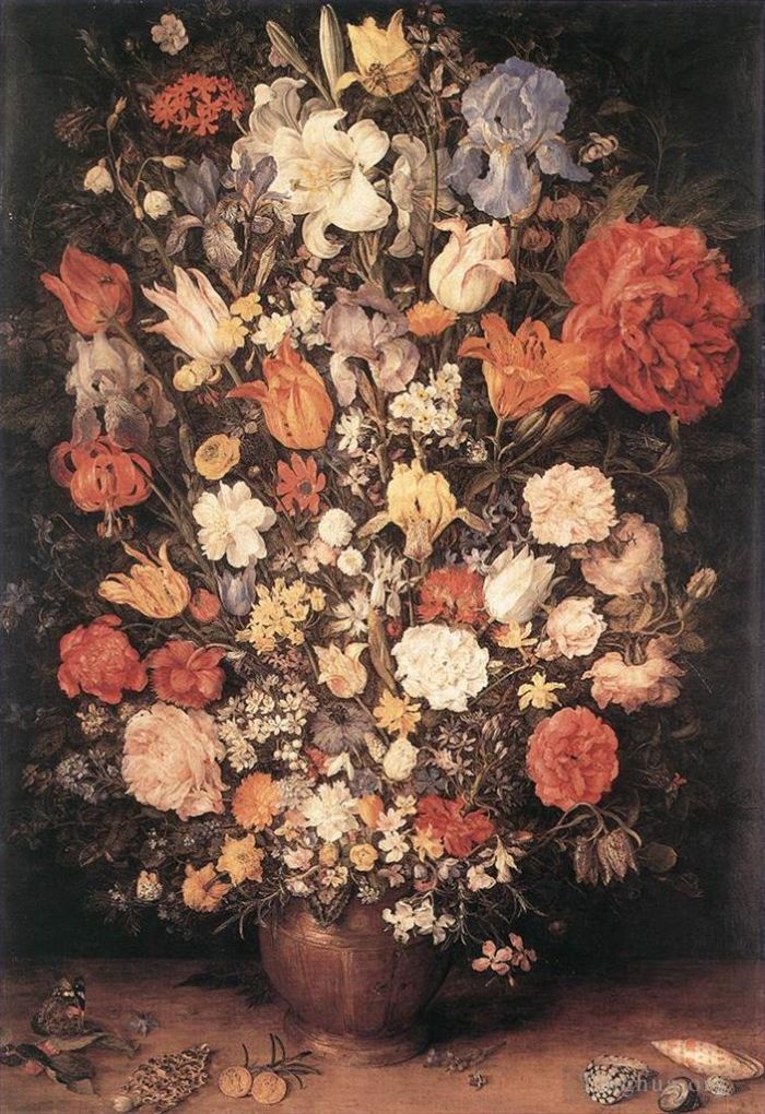 老扬·勃鲁盖尔 的油画作品 -  《花束1606》