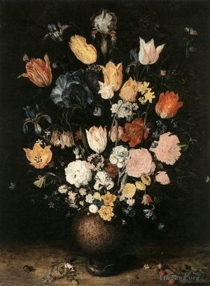 艺术家老扬·勃鲁盖尔作品《花束,老扬·勃鲁盖尔》
