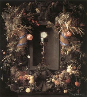 艺术家扬·戴维茨·德·希姆作品《水果花环圣事》