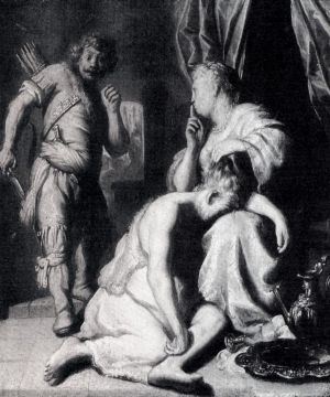 艺术家扬·利文斯作品《参孙和大利拉,1628》