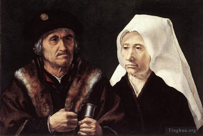 扬·格萨尔特 的油画作品 -  《一对老年夫妇》