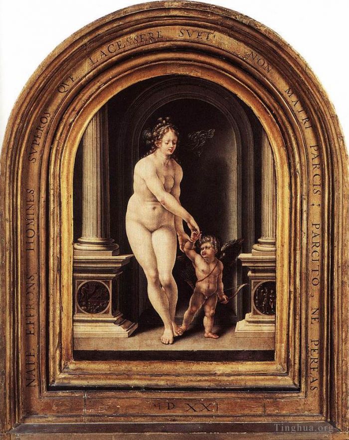 扬·格萨尔特 的油画作品 -  《维纳斯和丘比特》