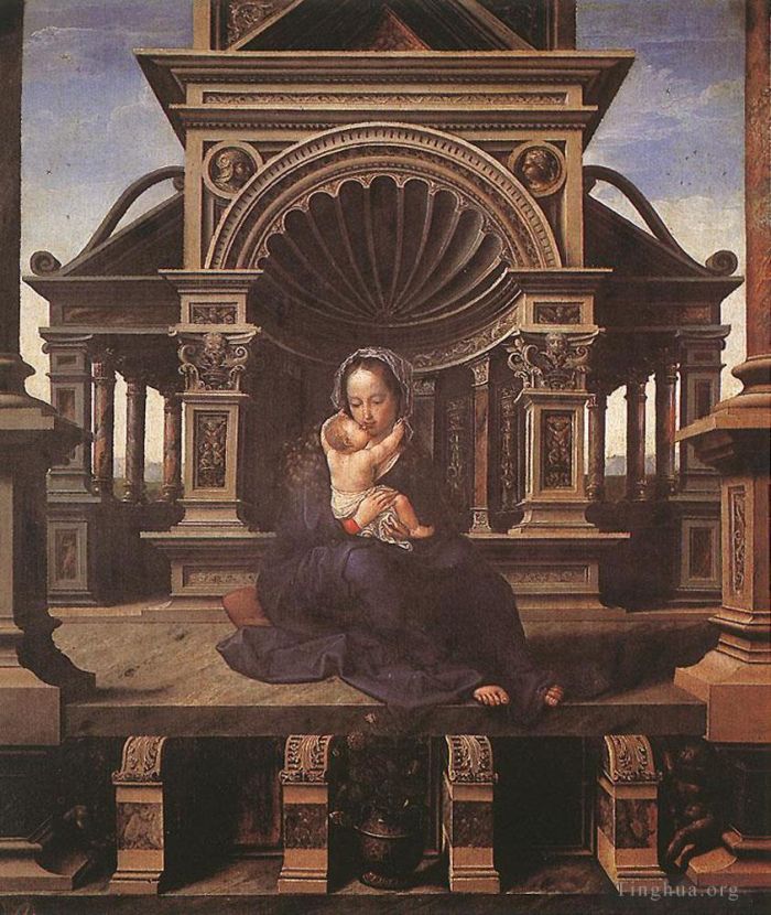 扬·格萨尔特 的油画作品 -  《鲁汶圣母》