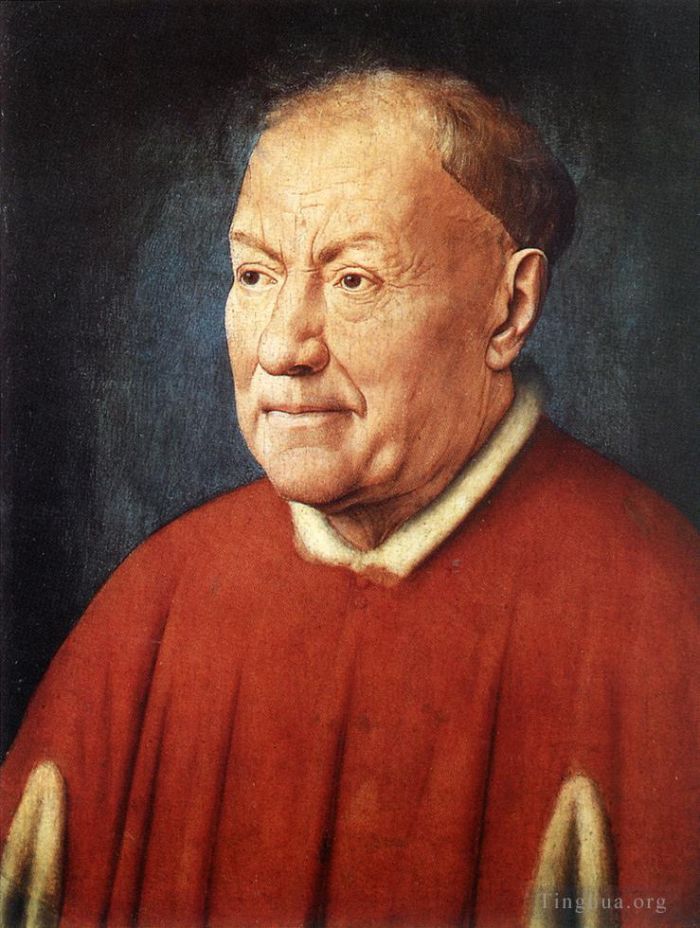 扬·凡·艾克 的油画作品 -  《红衣主教尼科洛·阿尔贝加蒂的肖像》