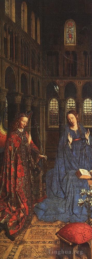 扬·凡·艾克 的油画作品 -  《天使报喜,1435》