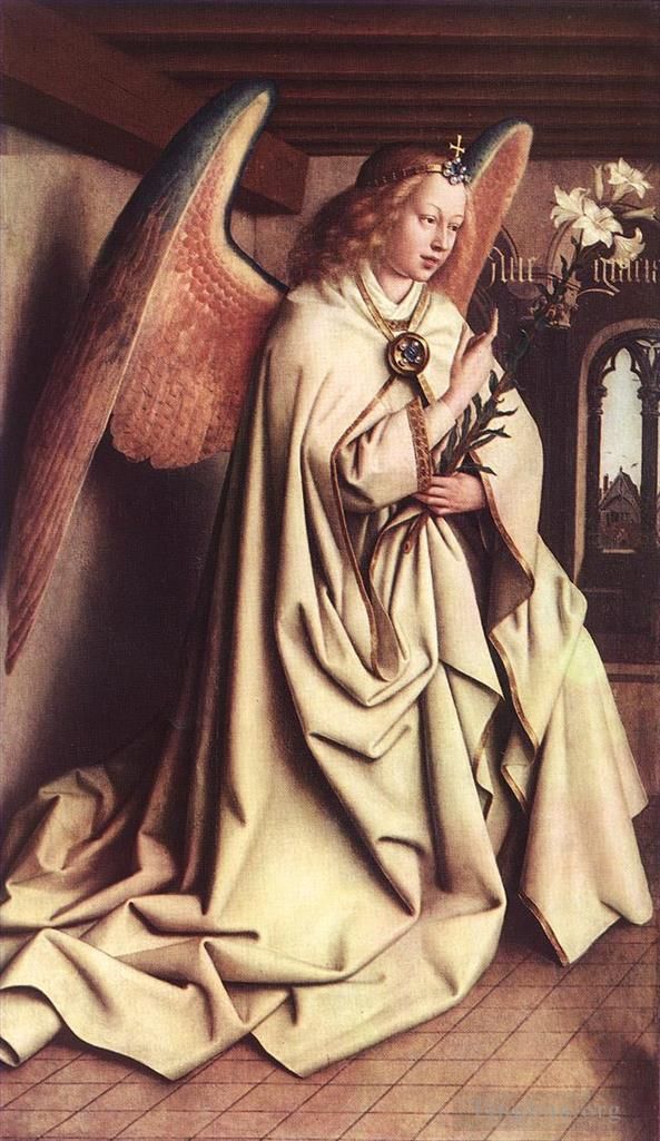 扬·凡·艾克 的油画作品 -  《根特祭坛画《天使报喜》》