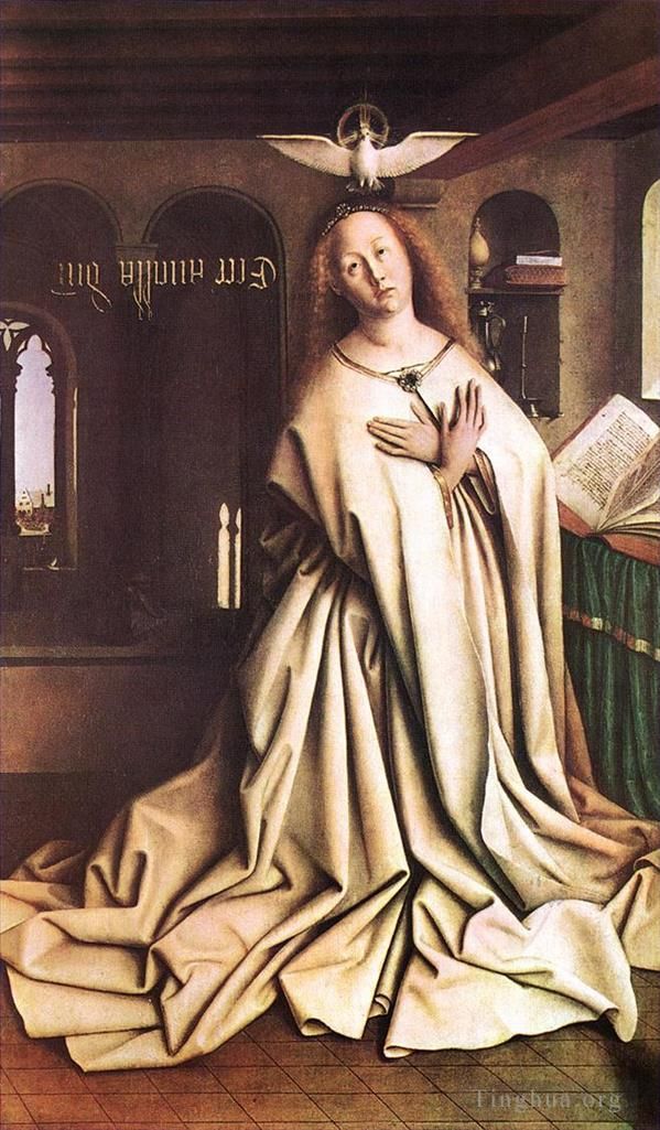 扬·凡·艾克 的油画作品 -  《根特祭坛画《天使报喜的玛丽》》