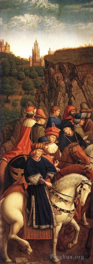 扬·凡·艾克 的油画作品 -  《根特祭坛画《正义的法官》》