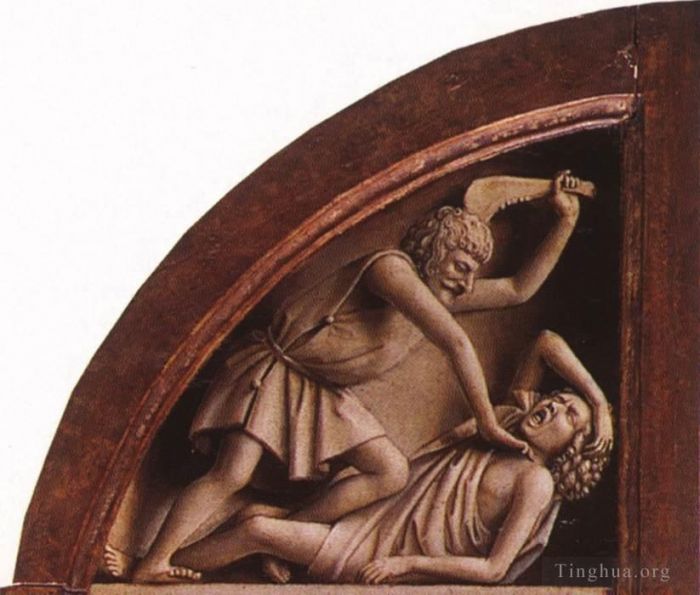 扬·凡·艾克 的雕塑作品 -  《根特祭坛画《杀死亚伯》》