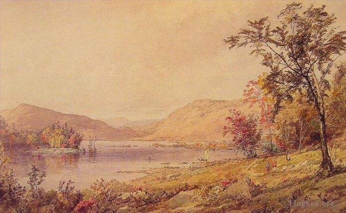 杰西裴·弗朗西斯·克罗普赛 的油画作品 -  《格林伍德湖》