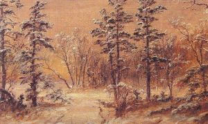 艺术家杰西裴·弗朗西斯·克罗普赛作品《冬季林地》