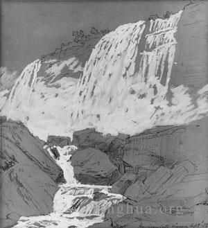 艺术家杰西裴·弗朗西斯·克罗普赛作品《美国瀑布,尼亚加拉》