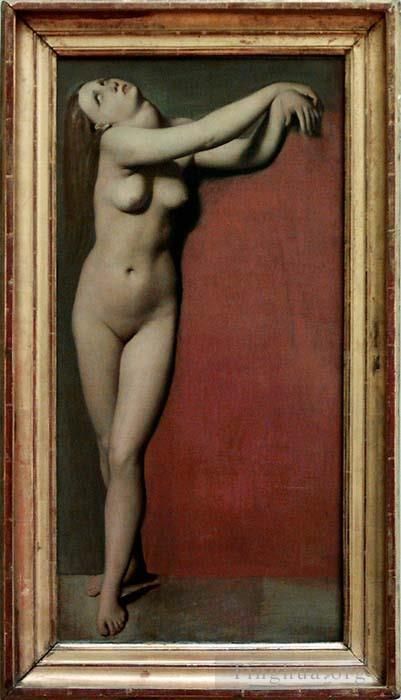 让·奥古斯特·多米尼克·安格尔 的油画作品 -  《安琪莉可》