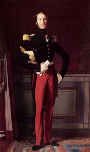 艺术家让·奥古斯特·多米尼克·安格尔作品《斐迪南·菲利普·路易斯·查尔斯·亨利·奥尔良公爵》