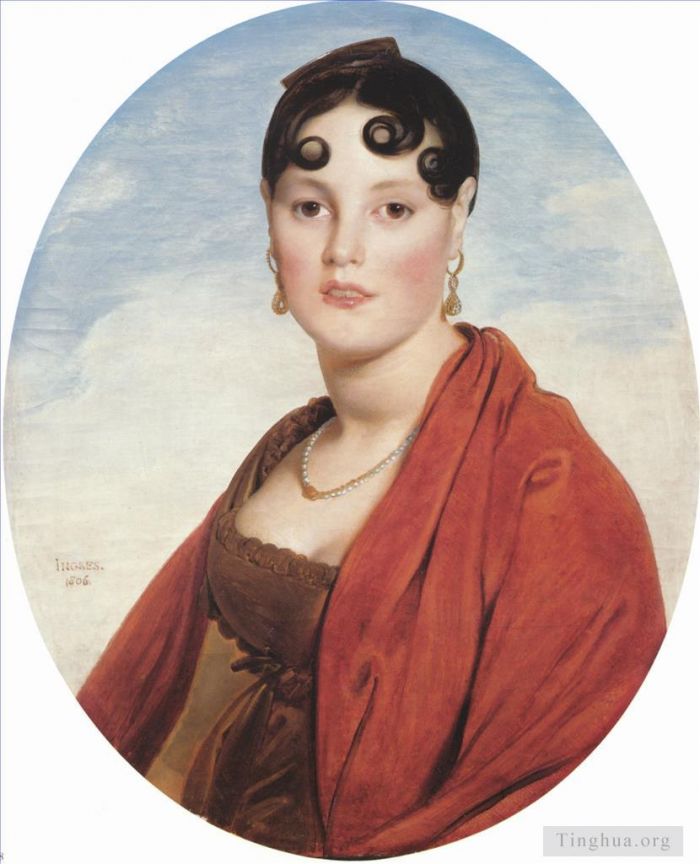 让·奥古斯特·多米尼克·安格尔 的油画作品 -  《艾蒙夫人》
