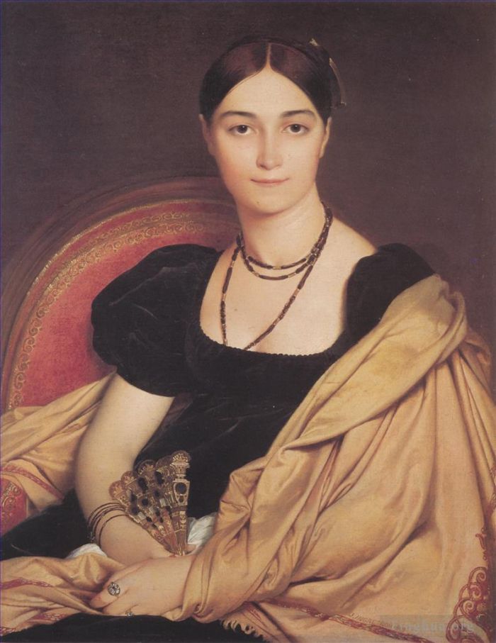 让·奥古斯特·多米尼克·安格尔 的油画作品 -  《杜沃西夫人》