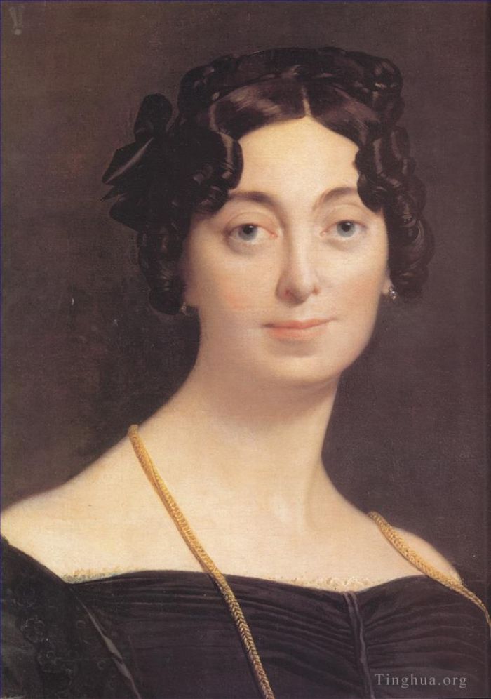 让·奥古斯特·多米尼克·安格尔 的油画作品 -  《勒布朗夫人》