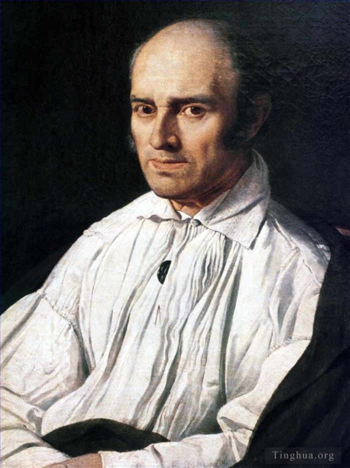 让·奥古斯特·多米尼克·安格尔 的油画作品 -  《德斯马雷神父》