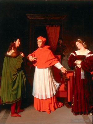 艺术家让·奥古斯特·多米尼克·安格尔作品《拉斐尔的订婚》