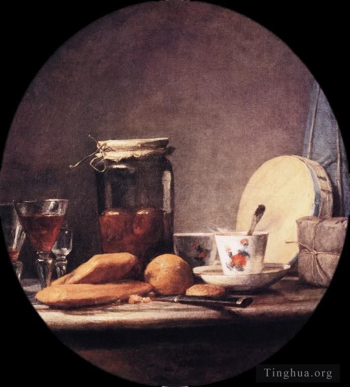 让·巴蒂斯特·西蒙·夏尔丹 的油画作品 -  《四月》