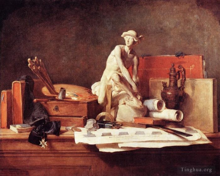 让·巴蒂斯特·西蒙·夏尔丹 的油画作品 -  《艺术》