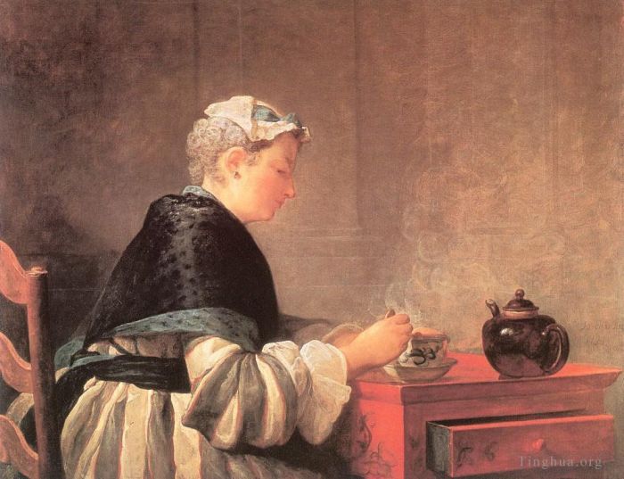 让·巴蒂斯特·西蒙·夏尔丹 的油画作品 -  《陆茶》