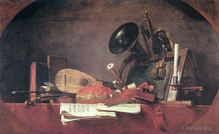 让·巴蒂斯特·西蒙·夏尔丹 的油画作品 -  《音乐》