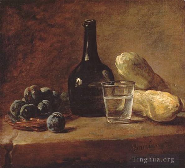 让·巴蒂斯特·西蒙·夏尔丹 的油画作品 -  《李子》