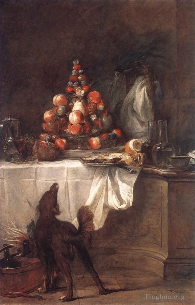 让·巴蒂斯特·西蒙·夏尔丹 的油画作品 -  《自助餐》