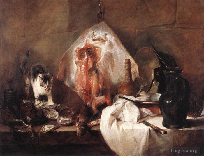 让·巴蒂斯特·西蒙·夏尔丹 的油画作品 -  《雷》