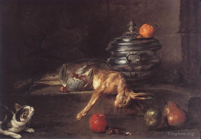 让·巴蒂斯特·西蒙·夏尔丹 的油画作品 -  《银土丽》